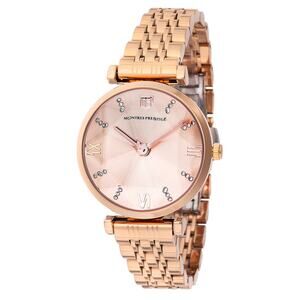 Montres Prestige X Invicta Women's 32mm Rose Gold Steel Quartz Watch MPW-0018